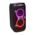 JBL Partybox Club 120 Portable Bluetooth Party Speaker with Wheels and Telescopic Handle, Pro Sound, Splashproof Design, Light Show, AI Sound Boost, 18-Hour Playtime, Black