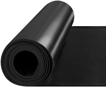 NestChic 1/8" Thick 80" x 40" Heavy Duty Solid Rubber Sheet, High Temp Silicone Rubber Roll, Waterproof SBR Mat for DIY Pads, Cushioning, Flooring - Black