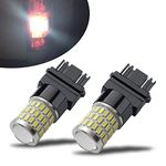 iBrightstar Newest 9-30V Super Bright Low Power 3156 3157 3057 4157 LED Bulbs with Projector Replacement for Back Up Reverse Lights and Tail Brake Lights or Turn Signal Lights, Xenon White