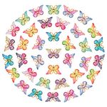 Hicarer 50 Pieces Colorful Butterfly Charms Resin Butterfly Pendant Crafts Jewelry Butterfly Charm for DIY Cell Phone Case Hand Jewelry Accessories