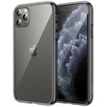 JETech Case for iPhone 11 Pro 5.8-Inch, Non-Yellowing Shockproof Phone Bumper Cover, Anti-Scratch Clear Back (Black)