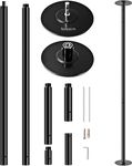 SereneLife Professional Upgrade Spinning Dance Pole - Portable & Removable Stripper Fitness Pole, Adjustable & Smooth Connection, Great for Workout & Exercise, Club, Bedroom, Home