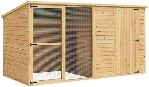i.Pet Dog Kennel Extra Large 2.28M Wooden House Bed Outdoor Pet Puppy Cabin Log