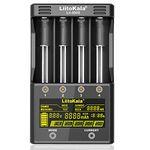 LiitoKala Lii-500S 18650 Battery Charger Smart Universal Charger LCD Display for Rechargeable18650 26650 21700 AA AAA Battery Touch Button LCD Display Test The Battery