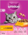 Premium Dry Cat Food for Adult Cats 1+ - Chicken Flavor 300g (Pack of 1) All Essential Vitamins And Minerals