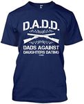 Dads Against Daughters Dating Men's T-Shirt (Navy, Large)