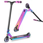 VOKUL Pro Scooter - Trick Scooters - Aircraft Aluminium Freestyle BMX Stunt Scooter for Adults, Teens and Kids Age 8-10 Years and Up (Neo)