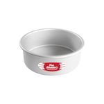 Fat Daddio's Anodized Aluminum Round Cake Pan, 8 x 3 Inch, Silver