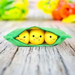 LITTLE GINNIE Peas in Pod Soft Toy - Plush Toy for Kids, Promotes Sensory Development, Encourages Imaginative Play & Storytelling