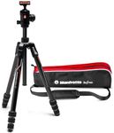 Manfrotto Befree GT PRO Travel Tripod, Twist Lock with Ball Head and Bag for Sony, DSLR, CSC, Mirrorless, Lightweight Carbon Fibre, black/silver, 12 kg Payload, MKBFRTC4GTA-BH