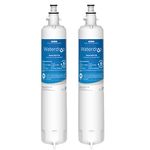 Waterdrop RPWFE (Built-in CHIP) Refrigerator Water Filter, Replacement for GE® RPWFE, RPWF, GFE28GYNFS, GFE28GELDS, PFE28KELDS, PFE28KYNFS, GFD28GELDS, PWE23KELDS, PWE23KMKES, GYE22GYNFS, 2 Filters