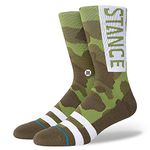 Stance OG Crew Socks, Camo, MD (US Men's Shoe 6-8.5, Women's Shoe 8-10.5)