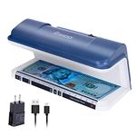 TIHOO Counterfeit Bill Detector with LED UV Light, Money Marker Counterfeits Money Detector, Fake Money Detector Machine for Bill, Blue