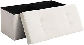 CUYOCA Storage Ottoman Bench Foldab