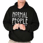 Brisco Brands Normal People Scare Me Horror TV Story Show Hoodie