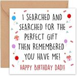 Dad Birthday Cards - Funny - Dad Birthday Card - Birthday Card Dad - Happy Birthday Dad - from Son Daughter - 50th 60th 70th 75th Step -14cm / 5.5"