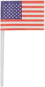 Oasis Supply American Flag Picks, USA Patriotic Flag Cupcake and Cake Toppers, 100 count