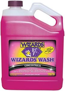 Wizards Car Wash - Super Concentrated Car Wash Soap - No Salt Biodegradable Car Wash Soap With Thick Foam - Exterior Care Products For Marine Use - Foam Cannon Soap For Car Washing Supplies - 1 Gallon