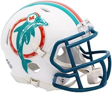 Riddell Mini Football Helmet Speed Miami Dolphins 1980-96