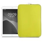 kwmobile Neoprene Pouch Compatible with 9,7"-11" Tablet - Universal Sleeve Case Cover with Zipper for Tablet - Yellow