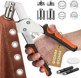 Grommet Tool Kit, 400PCS Eyelet Kit, 3/8" 1/2" Grommets, Leather Hole Punch