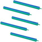 DeKago 🔥 10 Inch Aquarium Air Stones Bar - Air Stone Kit with 5 Pcs Square Oxygen Diffuser Long Bubble Release Mineral Airstones for Fish Tank Pumps DWC Bucket Reservoir Pond