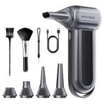 WOLFBOX Compressed Air Duster-150000RPM Super Power Electric Air Duster, Rechargeable Long-Life Air Blower, Cordless 3-Gear Adjustable Mini Blower for Computer, Keyboard, Outdoors and Car Cleaning