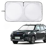 Windshield Sun Shade Sunshade for Subaru Legacy & Forester BRZ Ascent for 2021 Subaru Outback Windshield Cover, Foldable Front Window Shade Custom fit 2019 2020 2022 Outback Sun Visor Blocks UV Rays