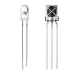 BOJACK Infrared Emitter and IR Receiver Diode, lampe Infrared Emission and Receiver Tube for Arduino（pack of 10 pairs）