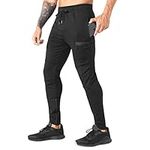 ZENWILL Mens Zip Gym Joggers Track 