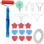 19pcs Diamond Painting Pen Kit,Diamond Art Pens DIY 5d Resin Diamond Painting Pen Diamond Paint Accessories Diamond Painting Tools Pen with Diamond Art Tools Roller,Tips,Wheel,Glue Clay for DIY Craft