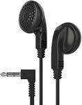 Maeline Bulk Earphones with 3.5 mm Headphone Plug - 100 Pack - Black