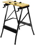 Foldable Work Bench - Portable Wood Bench for Work, Clamping, Painting, Cutting Folding Worktop Table - Multifunctional Workshop Workbench Table | Heavy Duty Steel Frame, Solid Steel & MDF Board