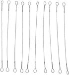 10Pcs Scroll Saw Blades with Spiral Teeth, Wire Saw Blade, High Carbon Steel,Mini Sawing Strips Woodwork Cutting Replacement part 150mm for Cutting Wood and Plastic Special Shapes