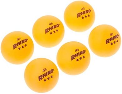 Champion Sports 3 Star Table Tennis Ball Pack, Tournament Size - Orange Ping Pong Balls, Set of 6, with 40mm Seamless Design - Professional Table Tennis Equipment, Accessories - CTTA and ITTA Approved