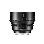 7artisans 50mm T2.0 Large Aperture Full Frame Cine Lens Compatible for Nikon Z-Mount, Manual Focus Low Distortion Cinema Lens Mirrorless Cameras for Nikon Z5 Z6 Z7 Z9 Z50 Z6II Z7II ZFC, Black