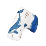 Craftsman Golf Whale Oceam White Blade Putter Headcover