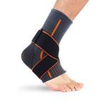 Privfit Professional Foot Sleeve with Compression Wrap Support, Breathable, Stabilising Ligaments, Prevent Re-Injury, Boots Circulation, Soothe Achy Feet, Reduce Swelling, Ankle Brace- 1 pack of 1 (S)