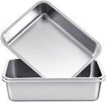 Tiangrid Stainless Steel Commercial Bus Tubs Box Tote Box Dishwashing Tubs, Utility Tub, Meat Prep Tub (2, 13 L)