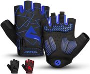 ATERCEL Cycling Gloves, Bike Gloves for Men Women, Bicycle Gloves for Cycling, Workout, Gym, Training, Weight Lifting Outdoor, Dirt Bike, Mountain Bike, and Riding (Blue, Large)