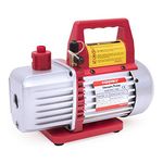 Kozyvacu Single-Stage Rotary Vane Vacuum Pump for HVAC/Auto AC Refrigerant Recharging, EPoxy Resin or Wine Degassing, Laboratory, Medical or Milking (TA350)