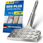 S&R Tile Chisel SDS Plus High Performance/Made in Germany / 165x75mm Thunder optimised Geometry. Curved Shape. Professional Quality