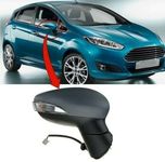 TVP Trade Vehicle Parts.co.uk Compatible With Door Wing Mirror Heated Electric Primed Manual Fold O/S Ford Fiesta 2013-2017