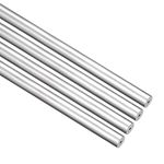 OFOWIN 4 Pcs 6063 Aluminum Round Tube 9mm OD 2mm Inner Dia 300mm Length Seamless Aluminum Straight Tubing for Fabrication Projects DIY Handmade Model Craft Frame Building Gardening Shop Fitting