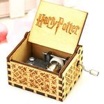 EITHEO Wooden Uniq Carved Hand Crank HP-Brown Theme Music Box(HP-BROWN-01)