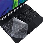 Oaky Premium Keyboard Cover Skin for Apple iPad Pro 11 inch 2020-2021 M1 & iPad Air 4 10.9 inch 2020 Magic Keyboard 2nd Gen. TPU Keyboard Skin Guard US Layout