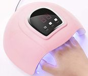 SoulQ UV LED Nail Lamp,54W Nail Dryer,Automatic Sensor UV 18 LED Light Nail Dryer Nail Lamp for Gel Polishing with 3 Timer Setting-USB Port