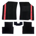 Elegant Sports Black and Red Custom Fit Car Mat Compatible with Honda Wrv