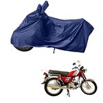 RiderShine Dustproof-UV Protection-Sporty Blue Two Wheeler Cover/Bike Body Cover for CD 100 SS