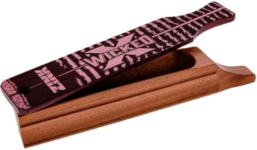 Zink Wicked X Box Call for Turkey Hunting | Double-Sided Mahogany Wood Turkey Call | Hand-Built Hand-Tuned Bird Call | Compatible with Left- and Right-Handed Users